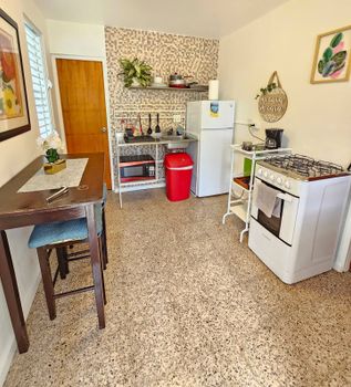 Ready for coffee & meals: your home away from home.