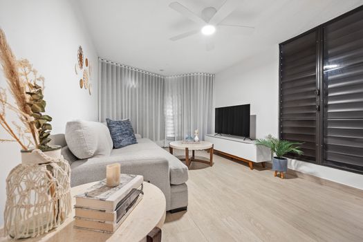 Experience ultimate relaxation in our stylish living space.