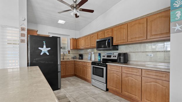 Whip up a feast! Fully equipped kitchen ready for your culinary adventures.