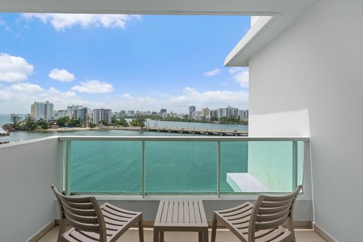 Enjoy breathtaking sunrises and sunsets from your furnished balcony, the perfect spot for morning coffee or evening cocktails.