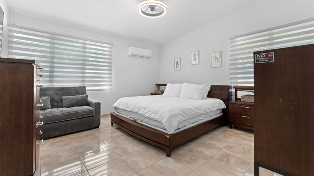 Rest and rejuvenation: Enjoy a great night's sleep in our main bedroom.