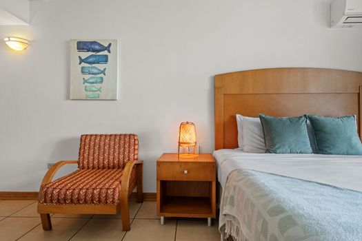 Your personal window to paradise. This perfectly framed view captures the essence of Condado Lagoon living, offering a constant connection to the waterfront from your spacious bedroom.