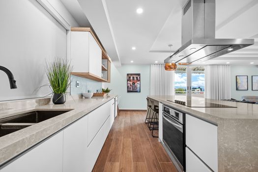 Elegance and functionality combine in this beautiful, modern kitchen.