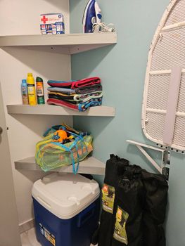 All your essentials for a comfortable stay! Fully equipped with an iron, first aid kit, beach towels, cooler, and outdoor gear.