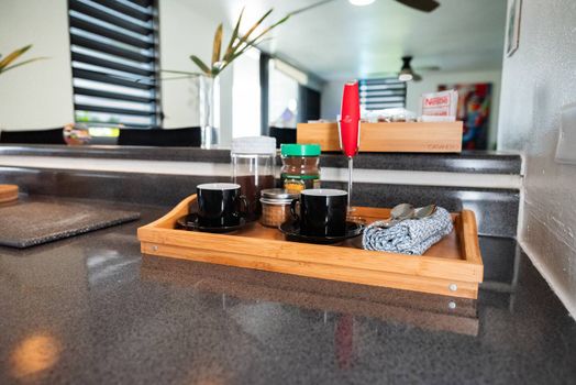 Start your day right with a complimentary coffee and tea station right in the kitchen. Everything you need for that perfect morning brew is ready for you!