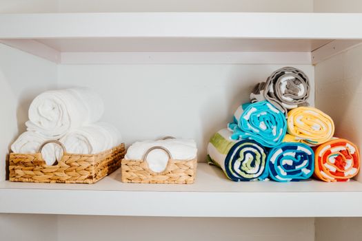 Freshly arranged towels ready for your relaxing stay.