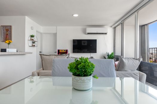 Detailed, informative review about the sofa's features, its comfort level, and the ease of assembly.