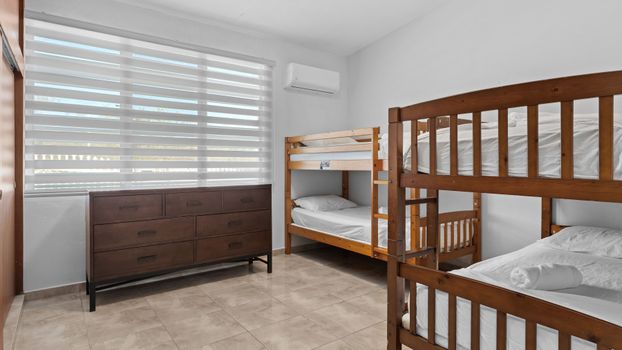 Kids' paradise! Fun and functional bunk beds for a great night's sleep.