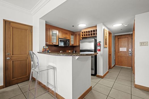 Modern, fully-equipped kitchen with all the essentials for your culinary convenience