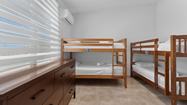 Adventure awaits! Cozy and practical sleeping arrangements.
