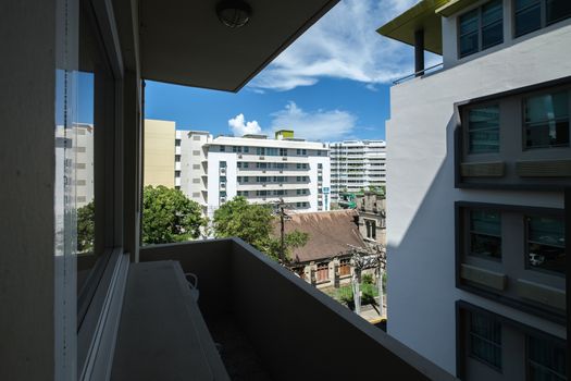 Step out onto the private balcony and take in a charming view of the vibrant neighborhood. It’s an excellent spot for a quiet moment or an evening breeze.