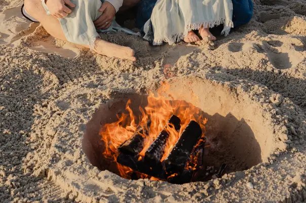 Nags head beach bonfire