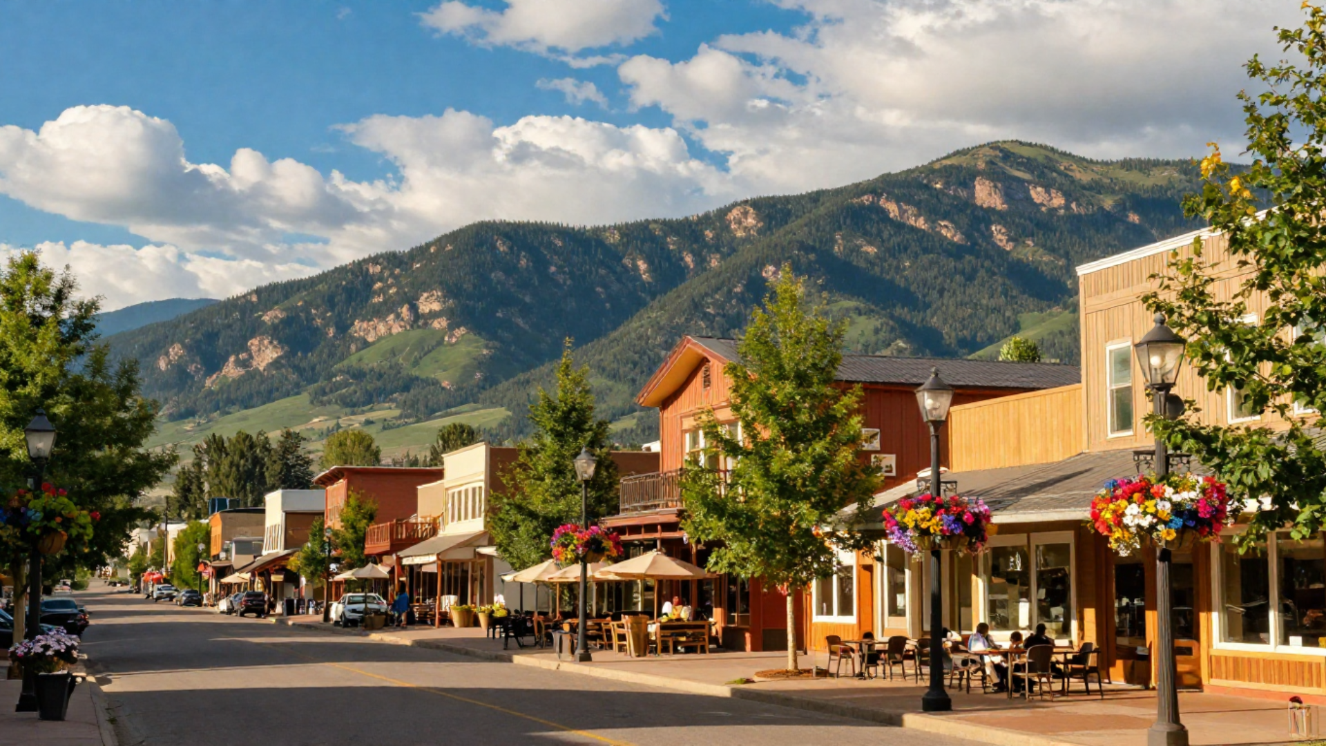 Colorado summer mountain town hero