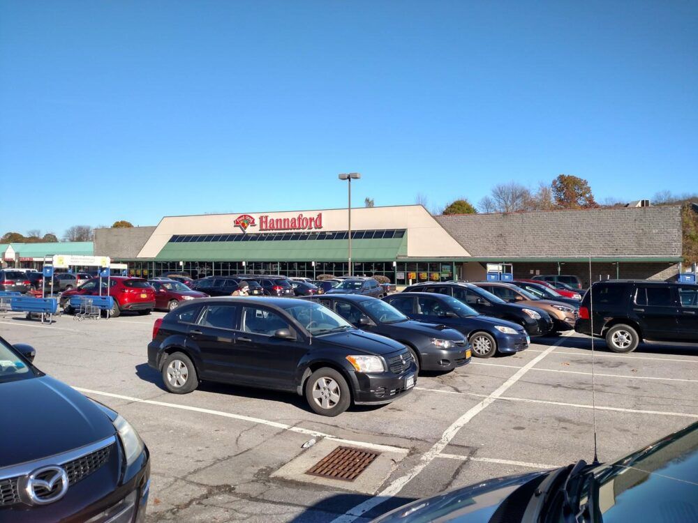 Full supermarket, great for stocking up on groceries. They also sell firewood and fire starters. Image