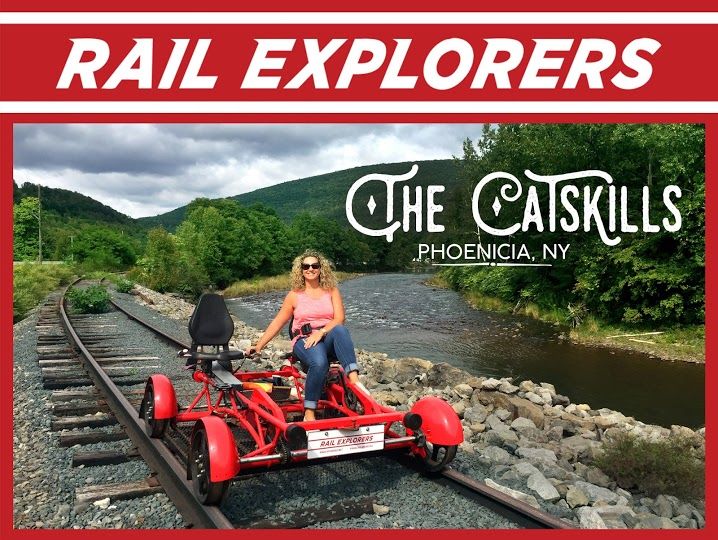 Rail Explorers – fun pedal cars run on old train rails.  Allow 2.5 hrs  Experience the magic of the railroad like never before Image