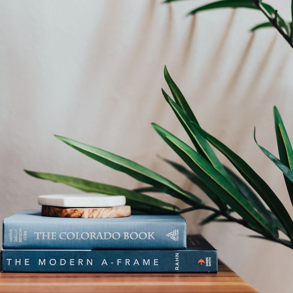 Books to enjoy on the entertainment center
