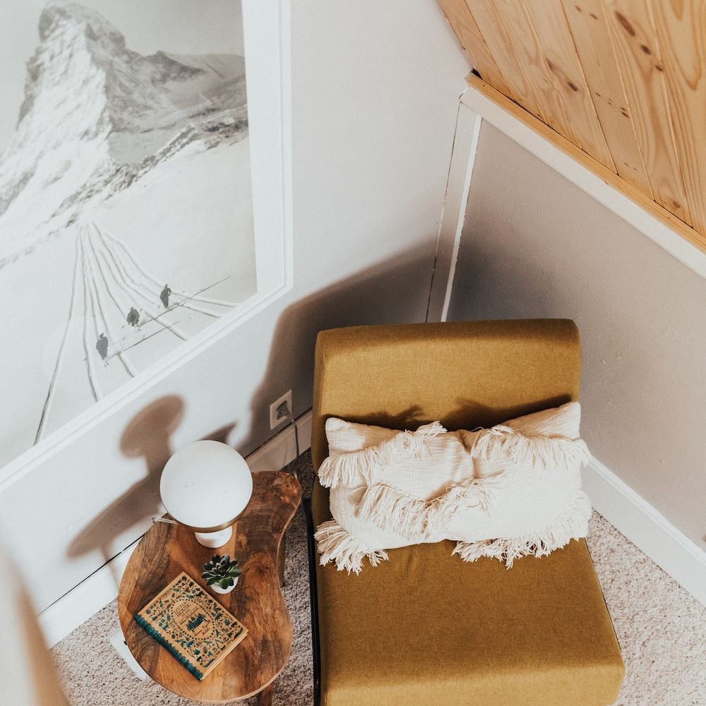 Another view of our cozy reading corner