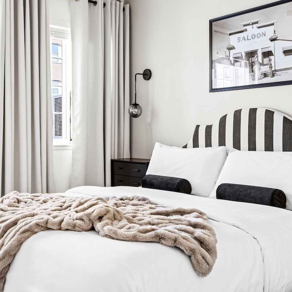 Bedroom 1 with king bed