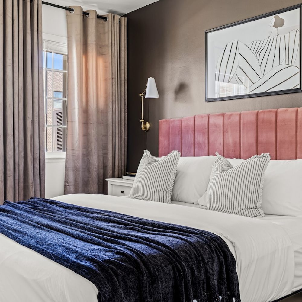 Bedroom 1 with king bed