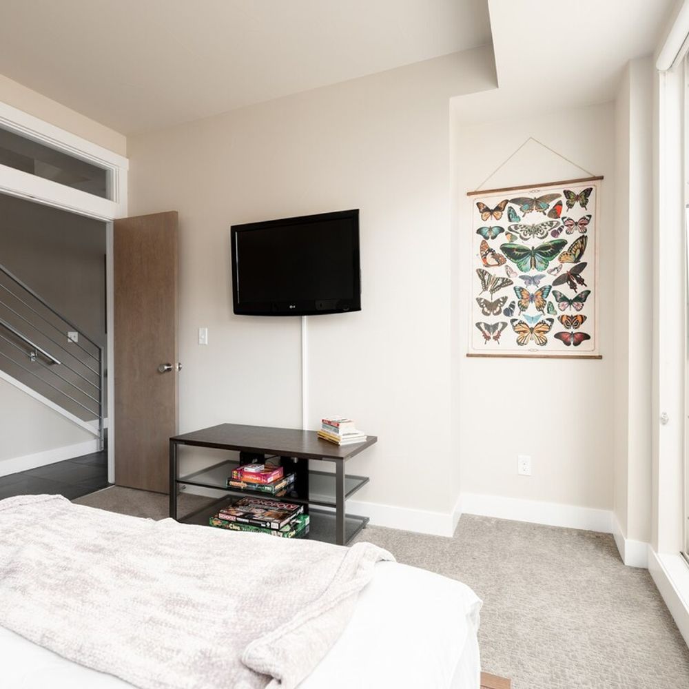 Bedroom 2 with flat screen TV