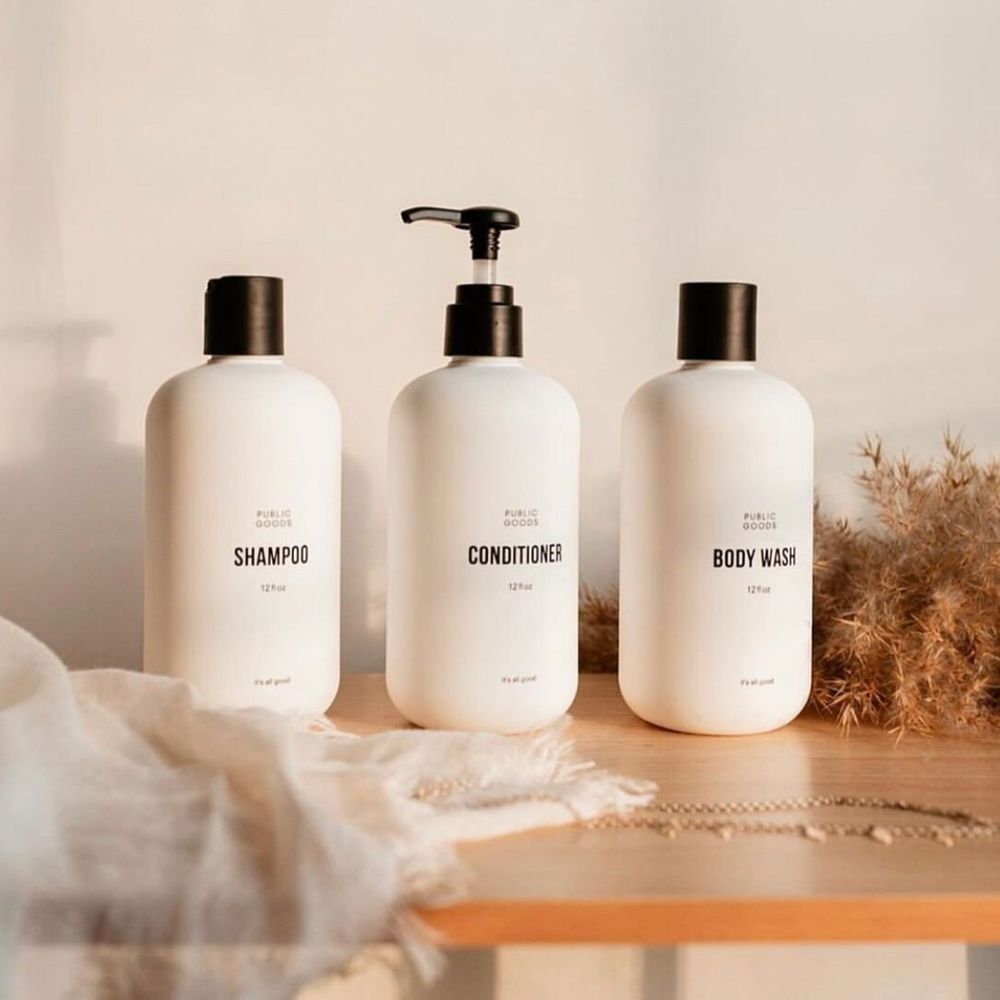 We’ve partnered with Public Goods to provide quality eco friendly products to our guests
