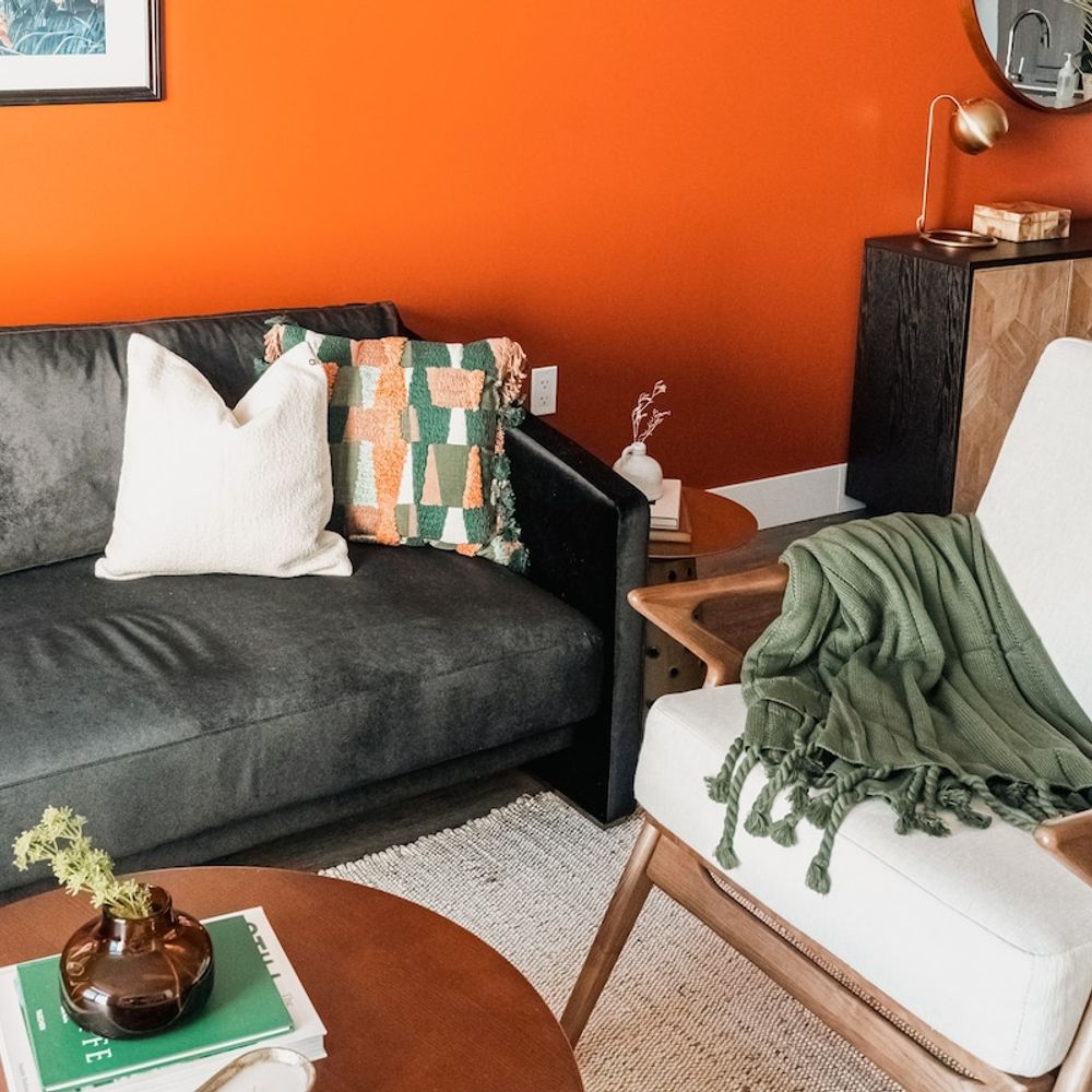 Living area with cozy seating