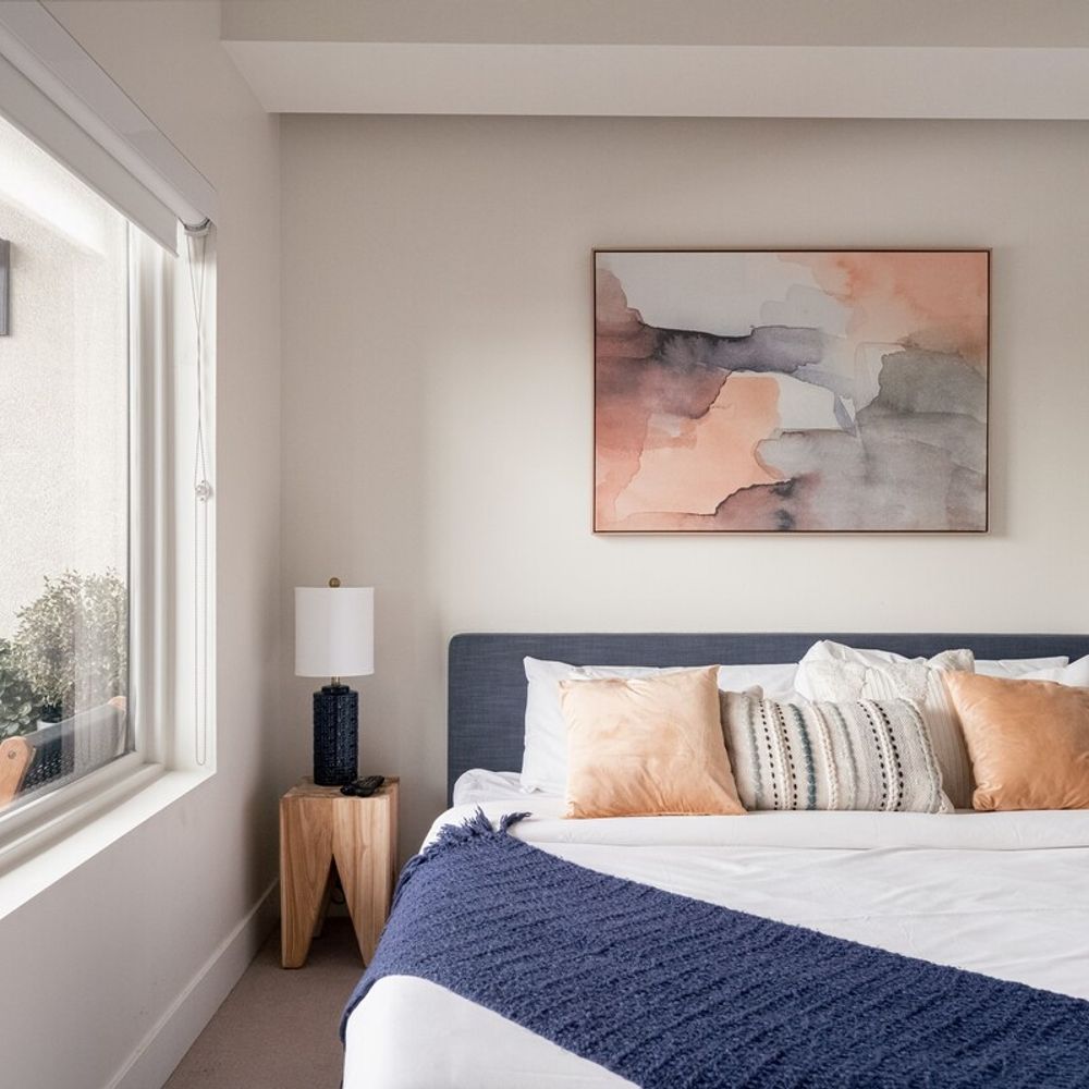 Bedroom with king bed