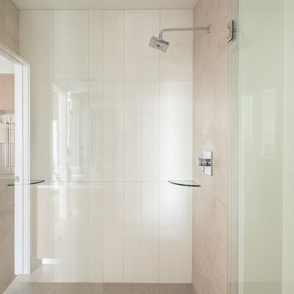 Spacious shower