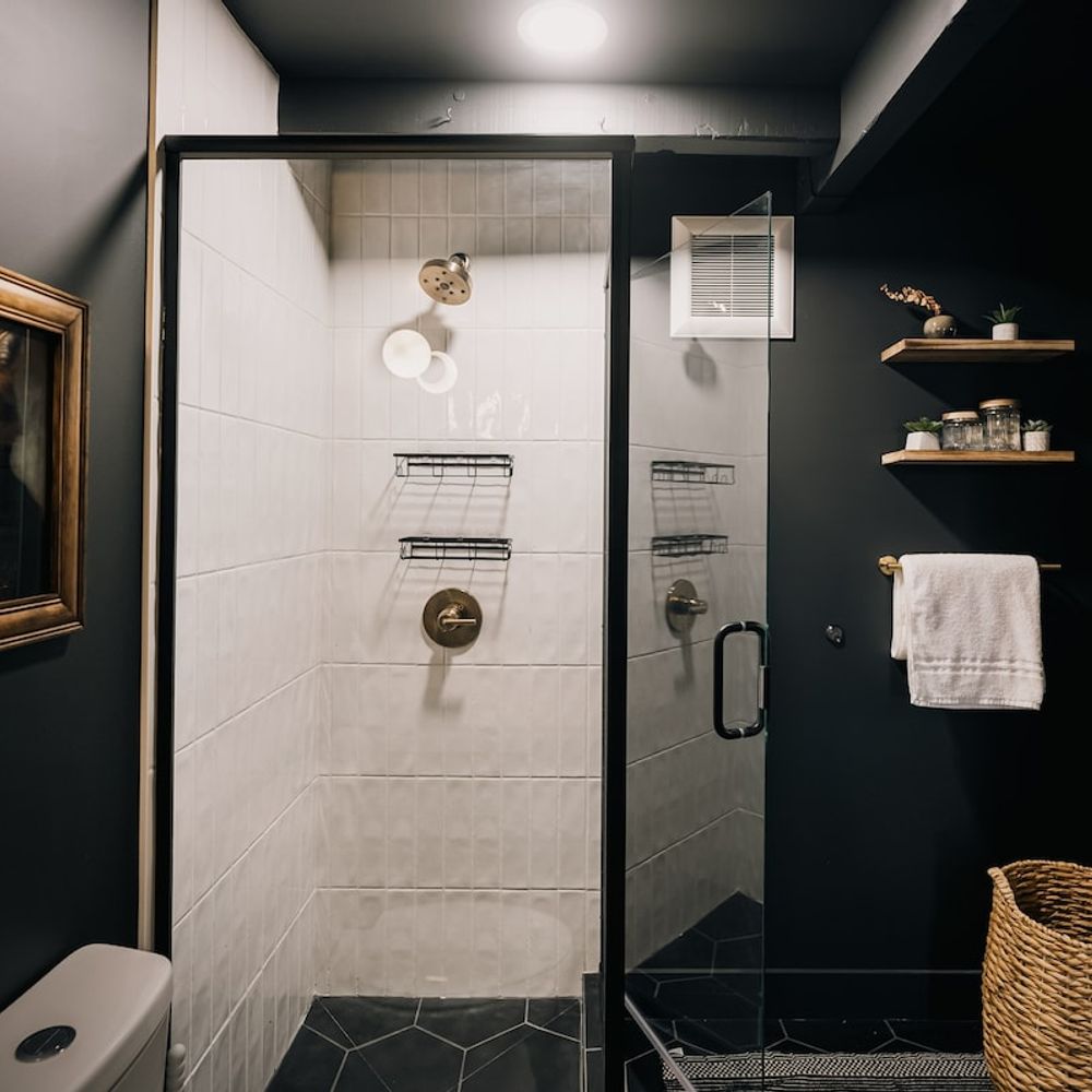 The main floor has one full bathroom