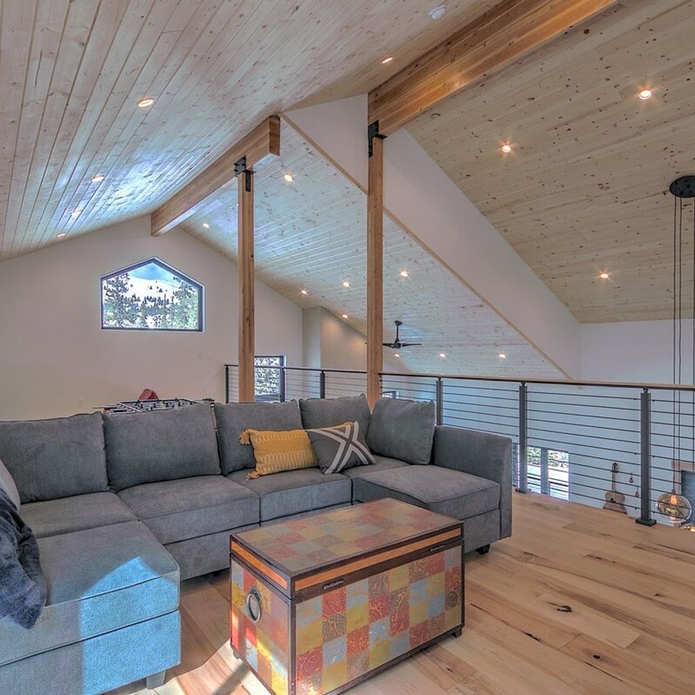 Upstairs living area seating
