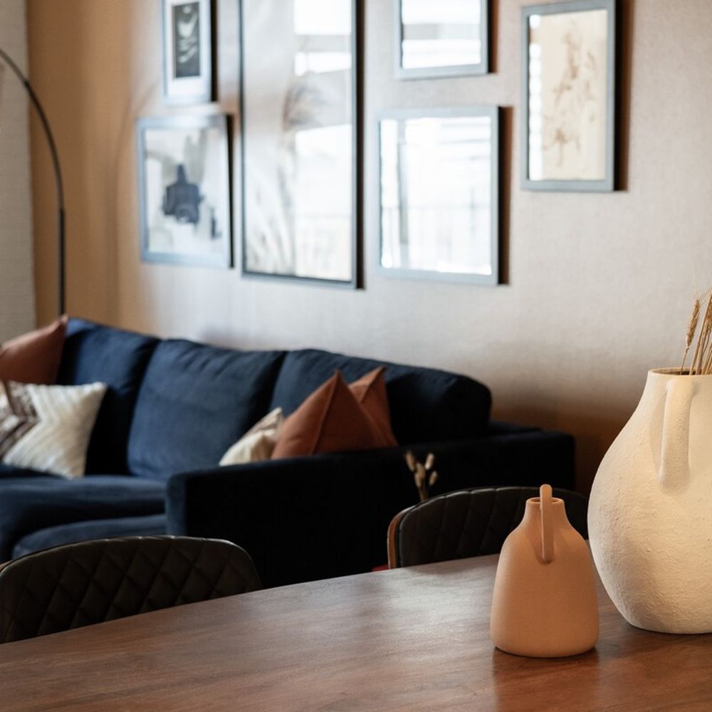 Dining + living areas