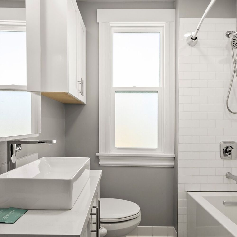 Full bathroom with large tub