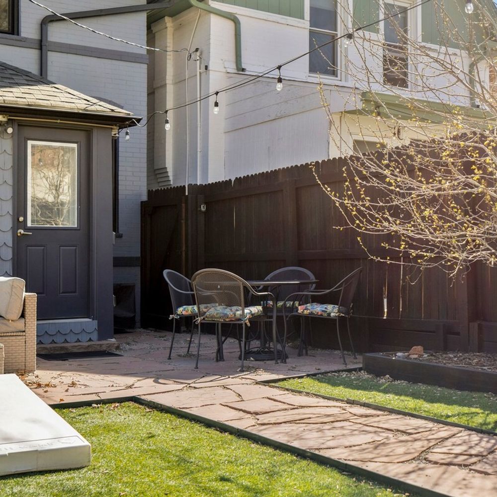 Backyard seating