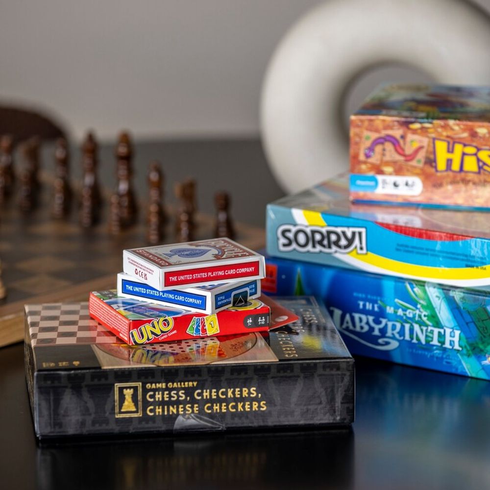 Board games for guest use