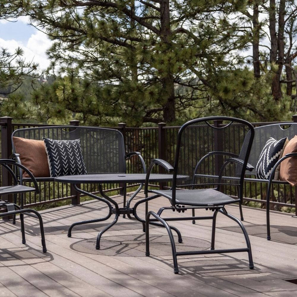Back patio seating