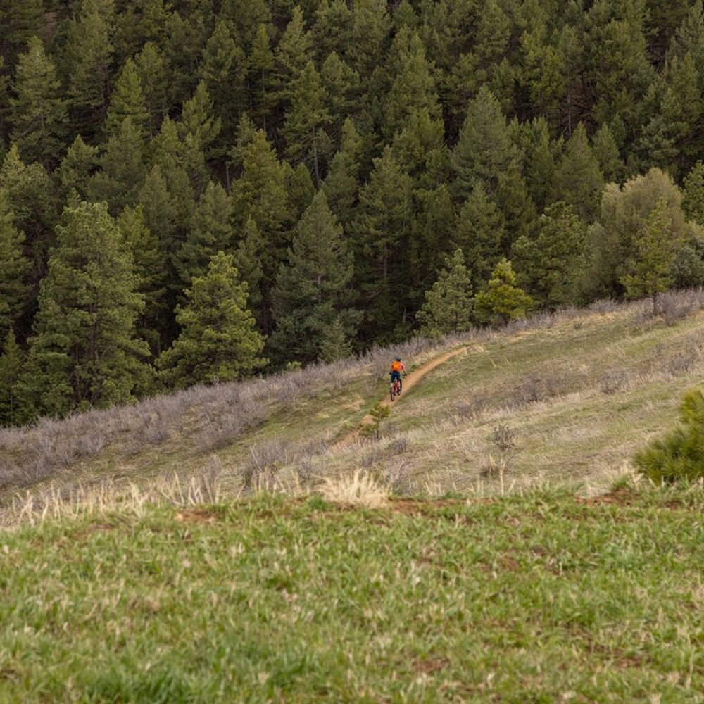 Walk from the house to hiking and biking trails in Apex Park