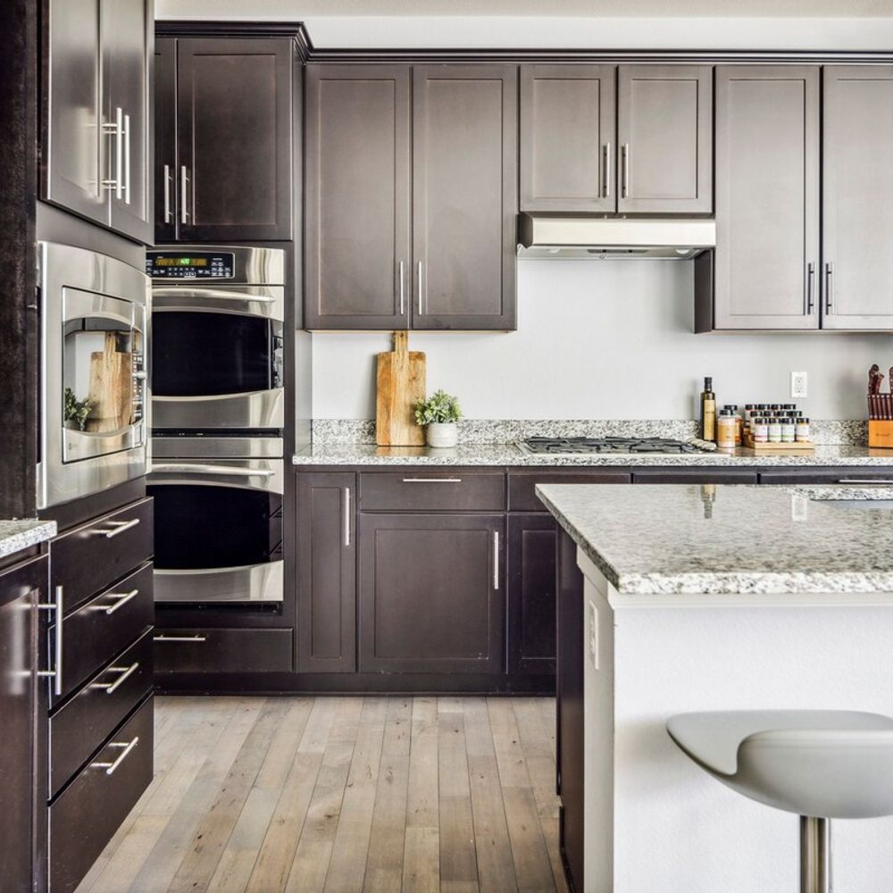 Upgraded appliances in the kitchen