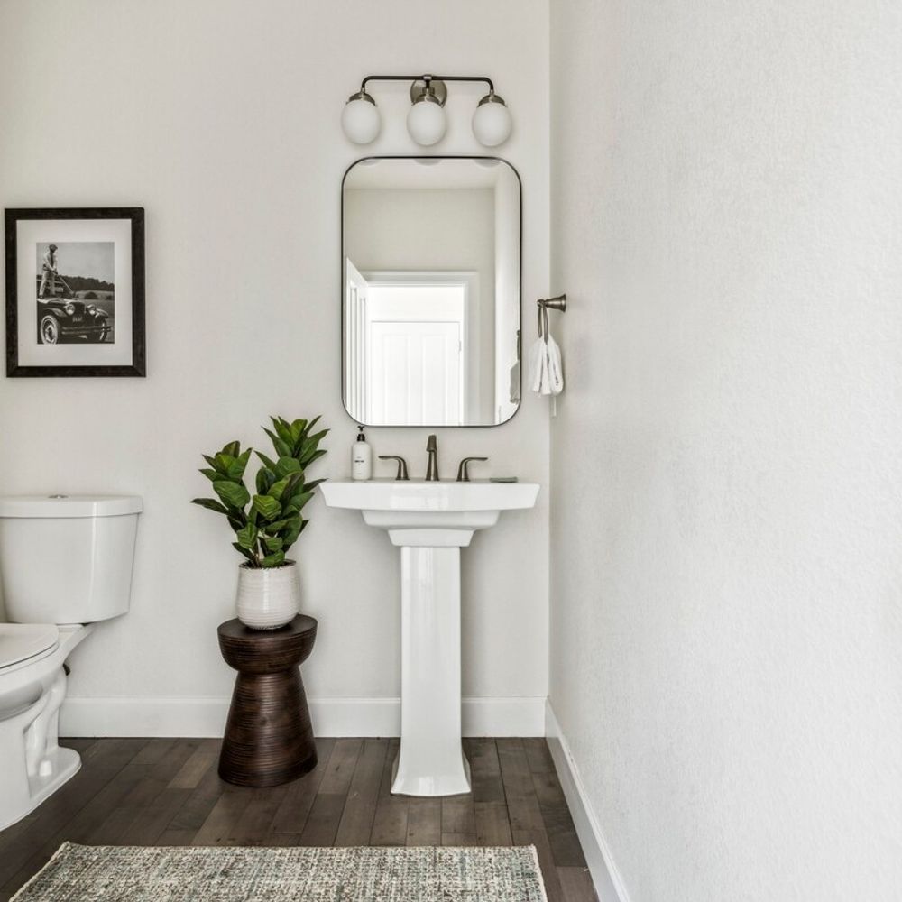 Half bathroom on the main level