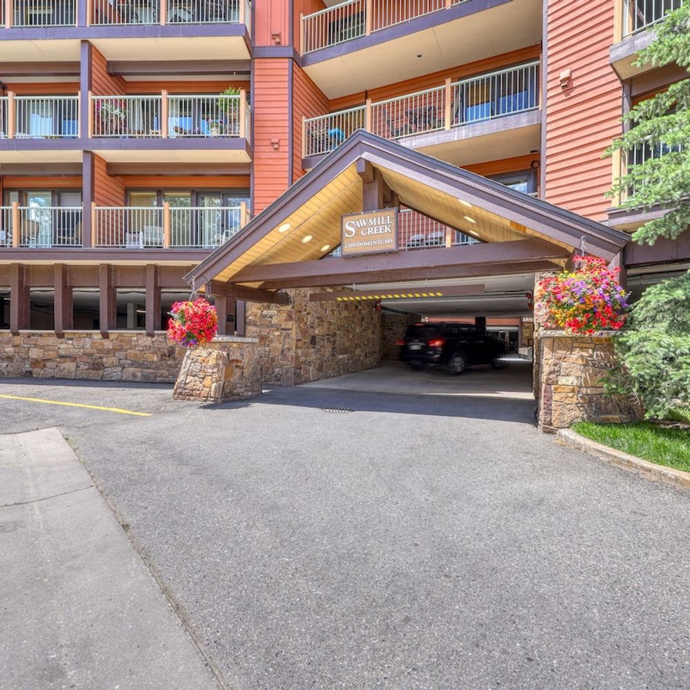 Entrance to condo complex
