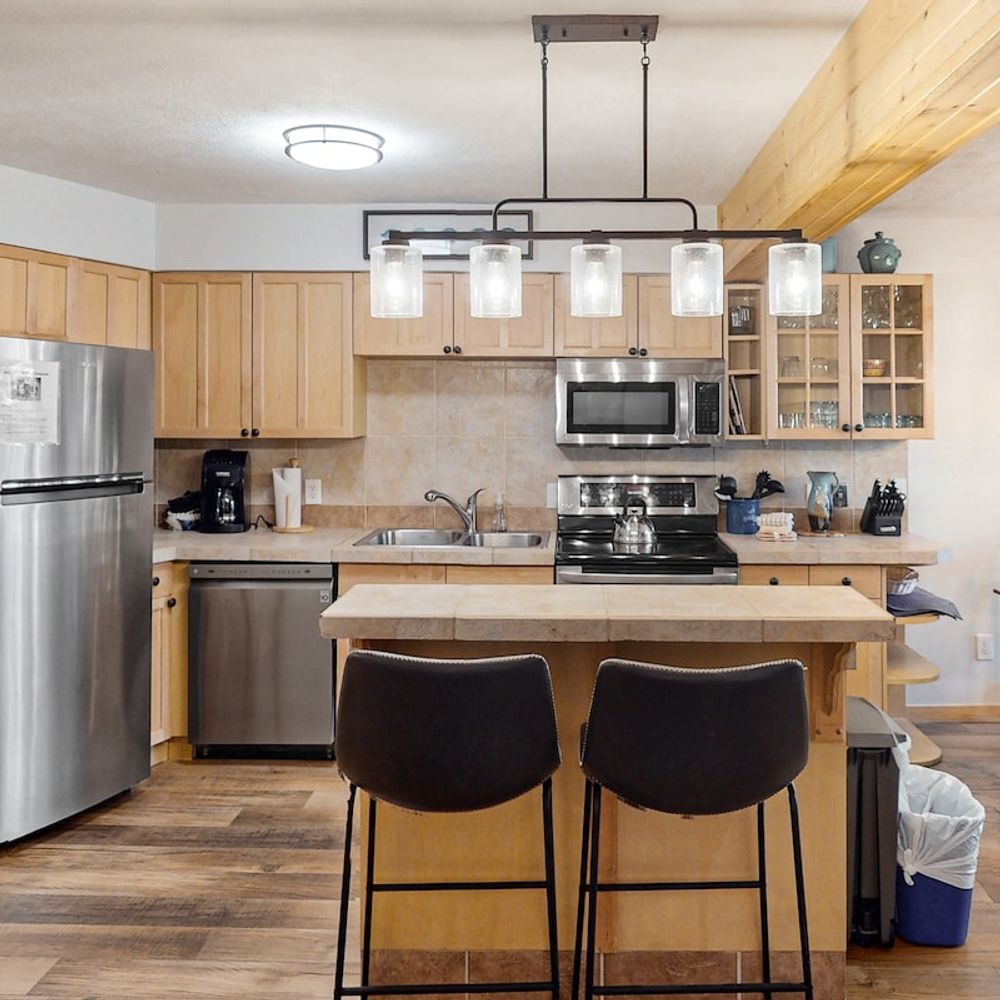 Kitchen island with extra seating