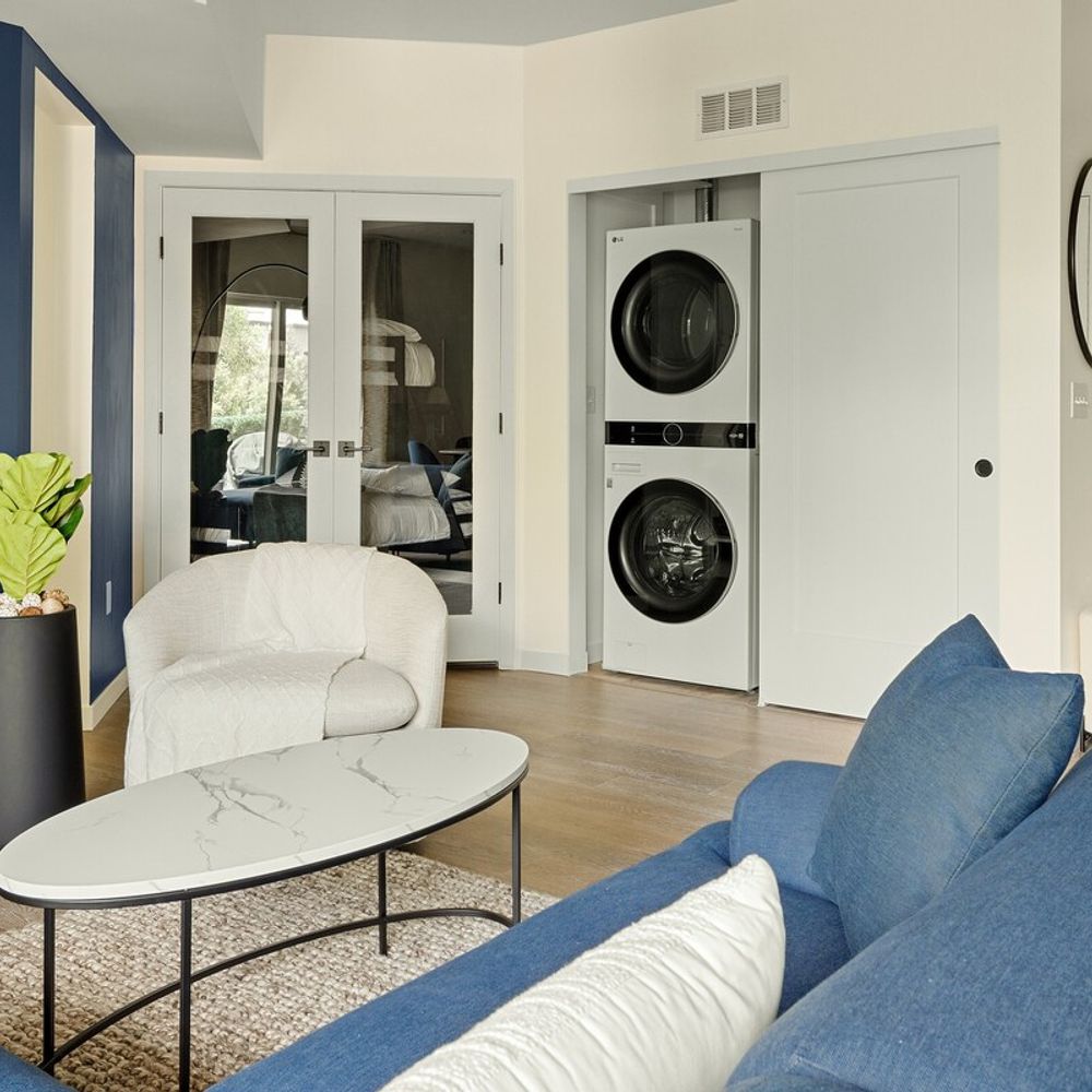 Stackable washer and dryer