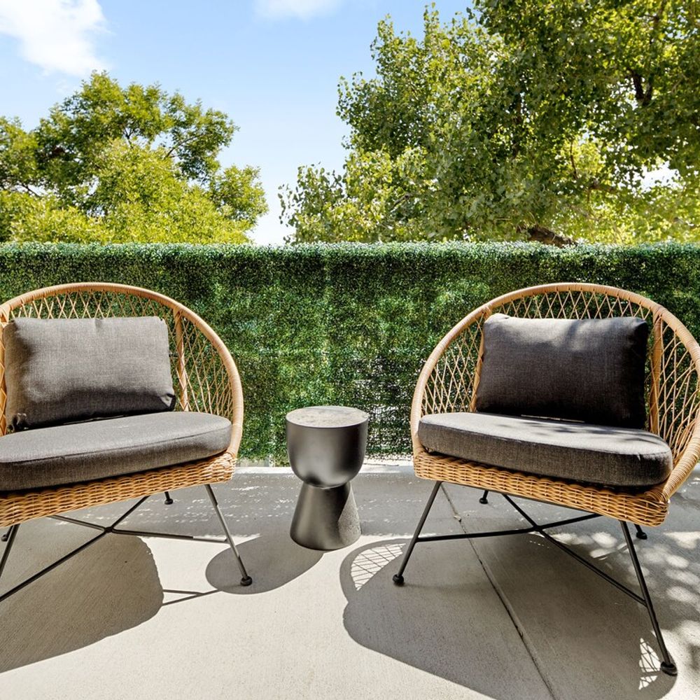 Balcony with furniture