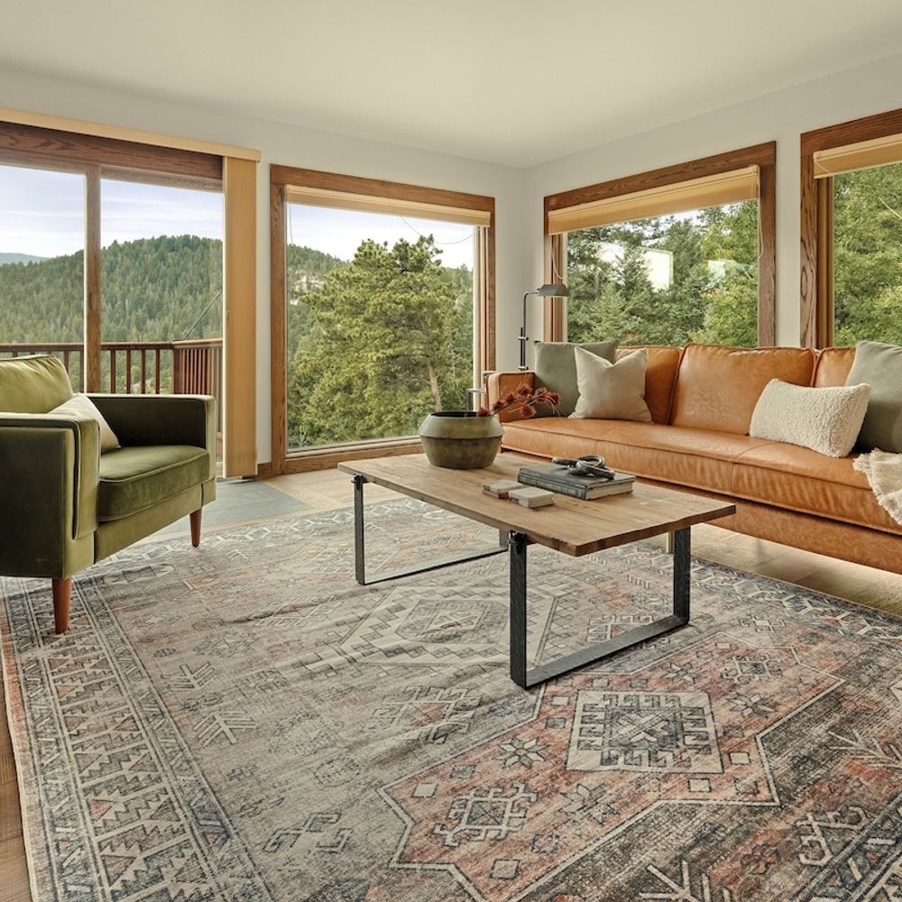 Main level living room with a view