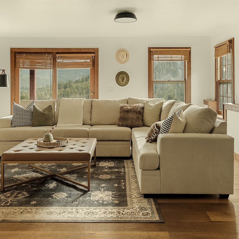 Lower level living room seating