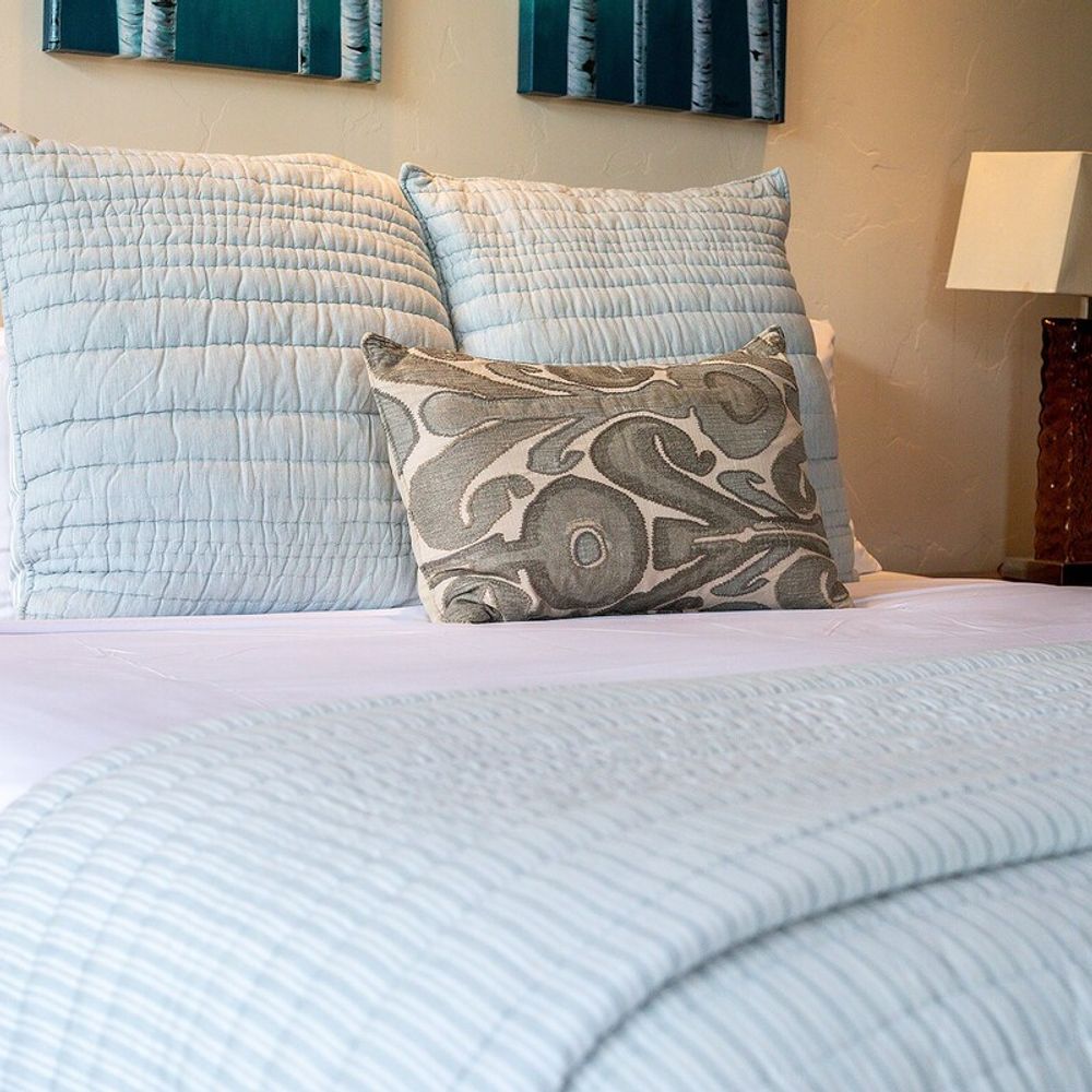 King bed in the primary bedroom