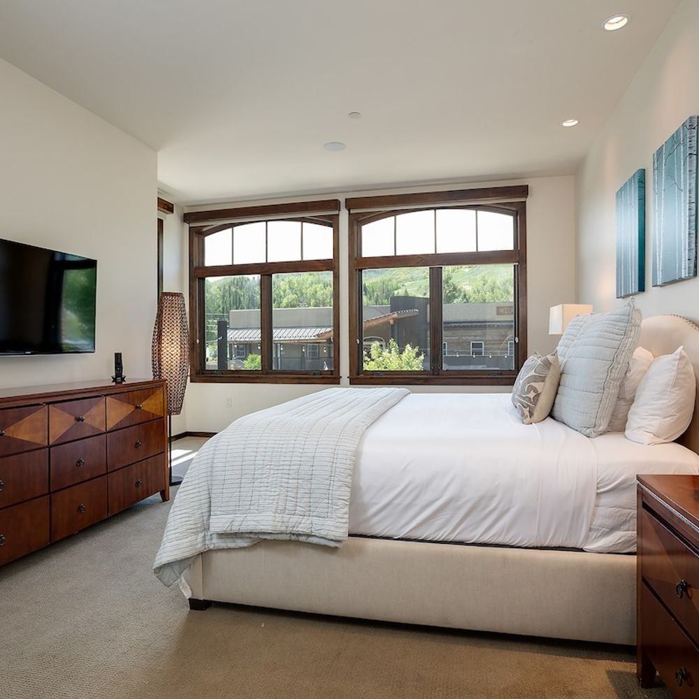Primary bedroom with a king bed