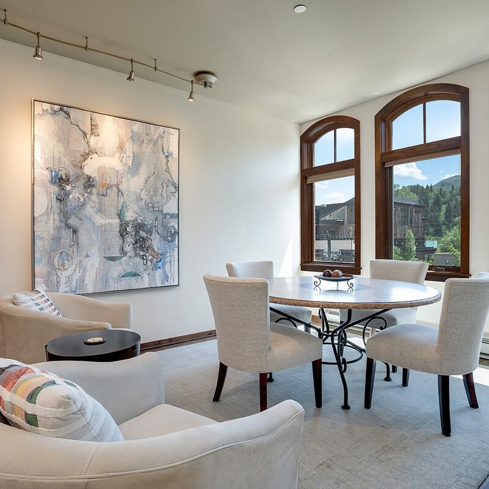 Dining area with seating