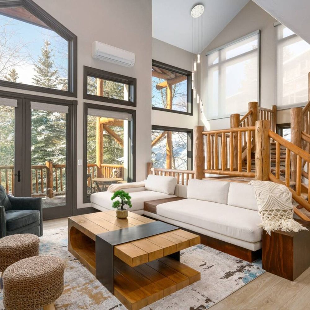 Living area with balcony