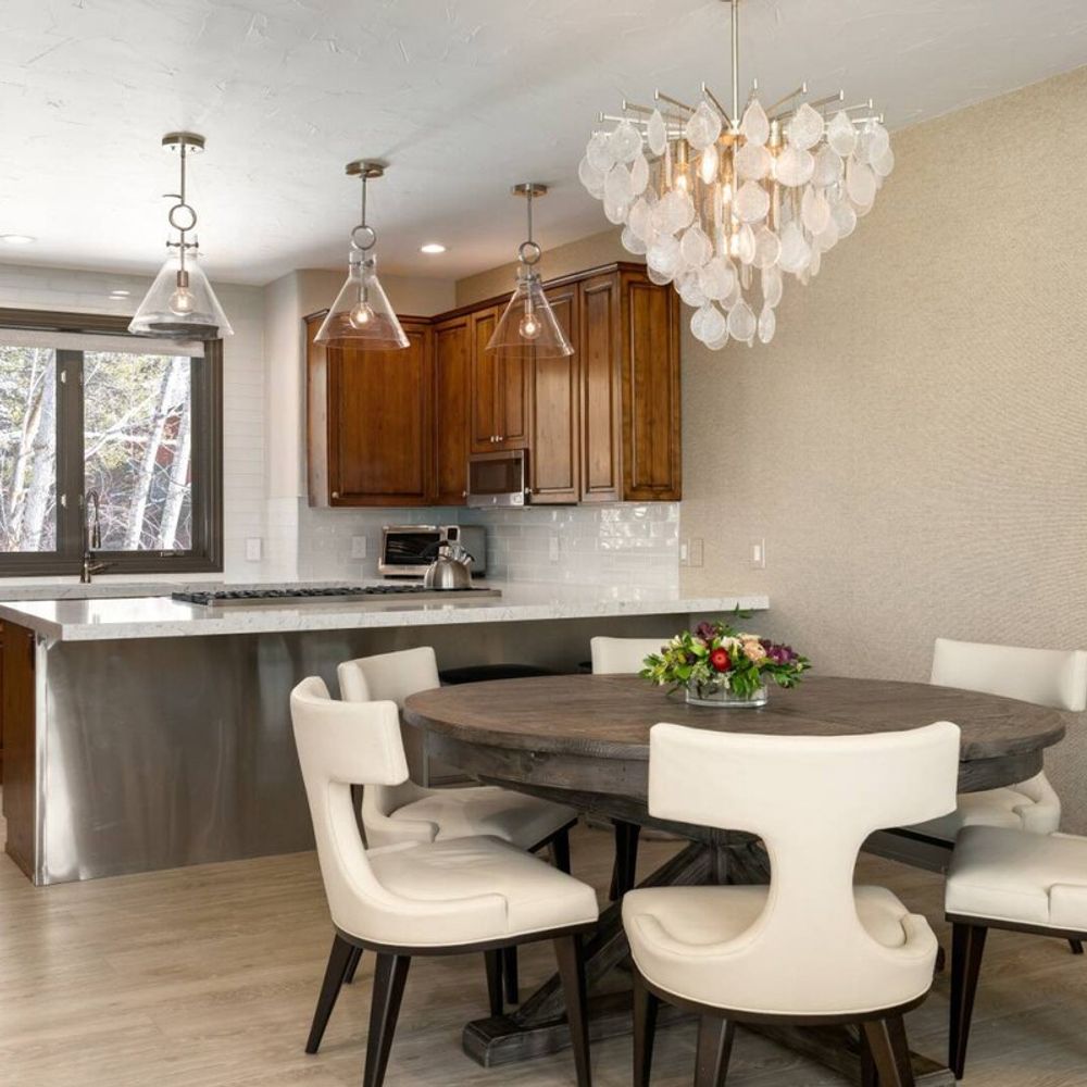 Dining table seats 6