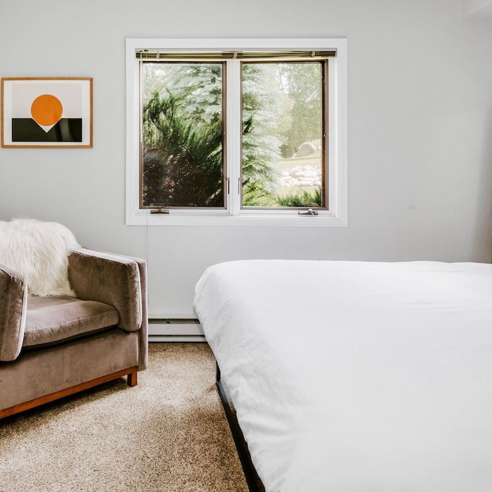 Natural light in bedroom